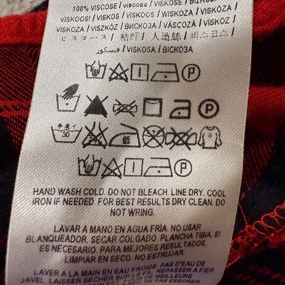 VNT Guess Flannel Shirt with Lace SZ M Goth Dark Romantic Fairy Grunge Vampire - Picture 6 of 7